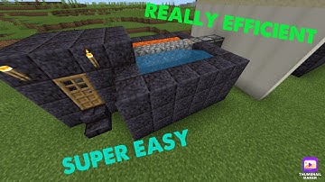SIMPLE Cobblestone Generator | Minecraft Bedrock 1.16