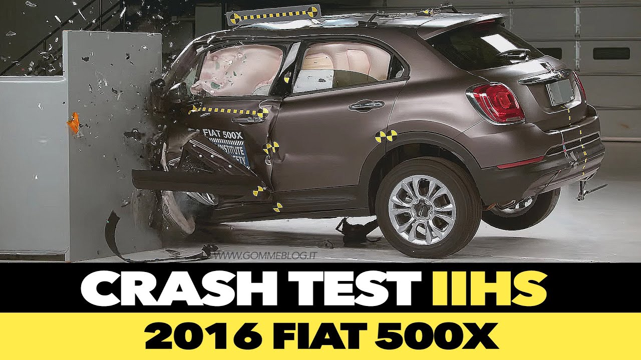 2016 Fiat 500X IIHS CRASH TEST Small Overlap YouTube