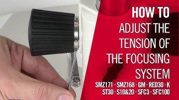 How to adjust the tension of the focusing system (hook key). E.g. SMZ168 | by Motic Europe
