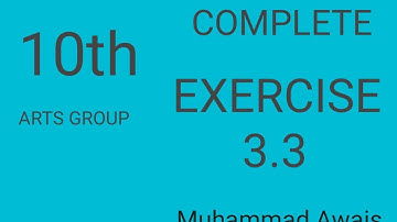 Exercise 3.3 General Math Class 10th Art Group