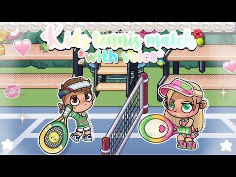 KIDS TENNIS MATCH🎾🧩🎬 *who’s gonna win!?* ||with voice|| 🎤🎙️Avatar World-Nini’s World