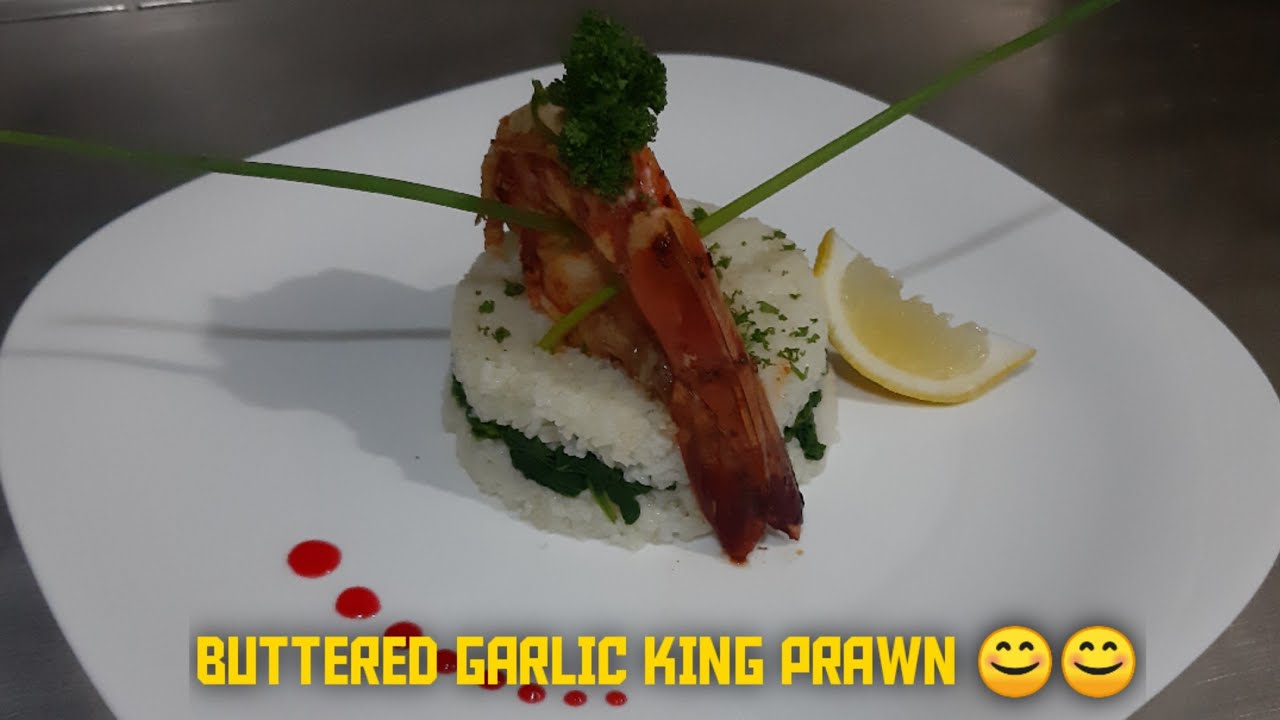 BUTTERED GARLIC KING PRAWN // RICE // 300th