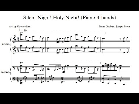 Silent Night! Holy Night! (Piano Duet for Christmas) - F.X. Gruber