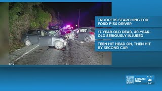 FHP searching for driver in hit-and-run crash that left 17-year-old dead, 40-year-old injured