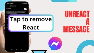 Information Unreact A Message On Messenger. |Technologyglance Update