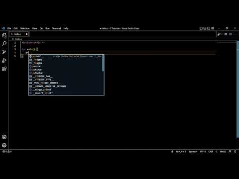 C Program to Print "Hello World" || First Program || Visual Studio Code || #programming