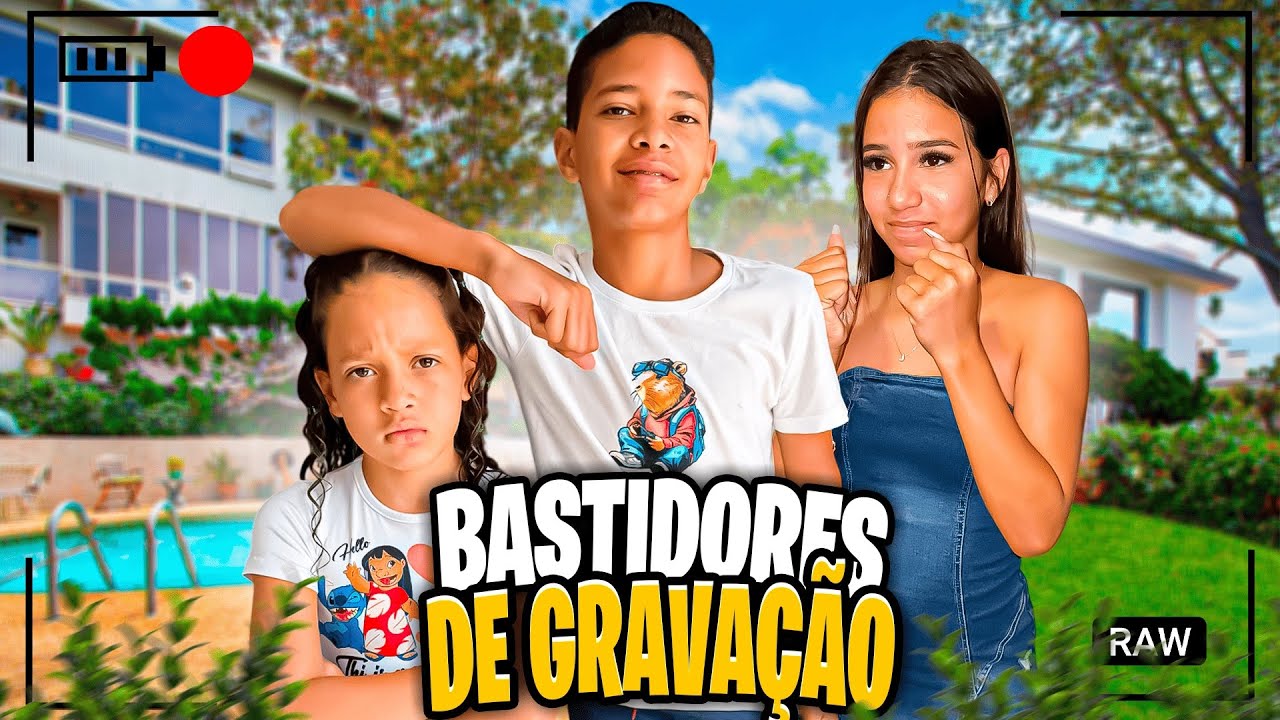 BASTIDORES DE GRAVAÇÃO DA TURMA DO TUTU 