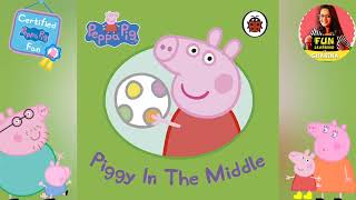 Peppa's Piggy in the middle #funlearningwithsharina #peppapig #story #peppa #book #readaloud #piggy 