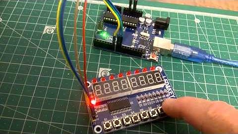 Project: TM1638 8-Digit 7-Segment LED Display Module  2