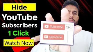 How to Hide Your YouTube Subscriber Count 2022[New Method] #hidesubscribercount #growyourchannel