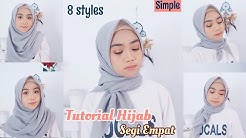 Simple! Tutorial Hijab Segiempat (8 Styles) - Durasi: 5.01. 