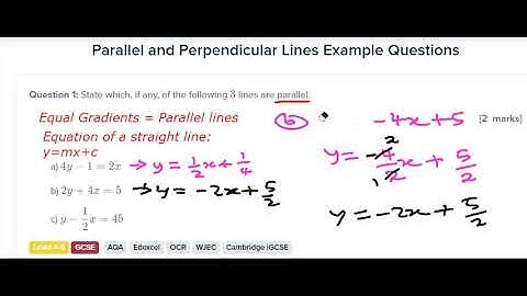 Analytical Geometry   Parallel lines   1