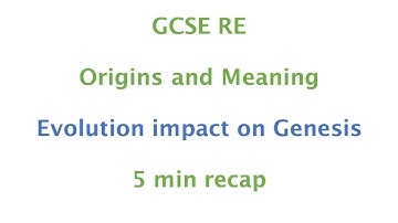 GCSE RE (Eduqas) - Evolution impact on Genesis 5min recap