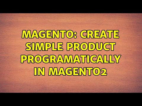 Magento: Create simple