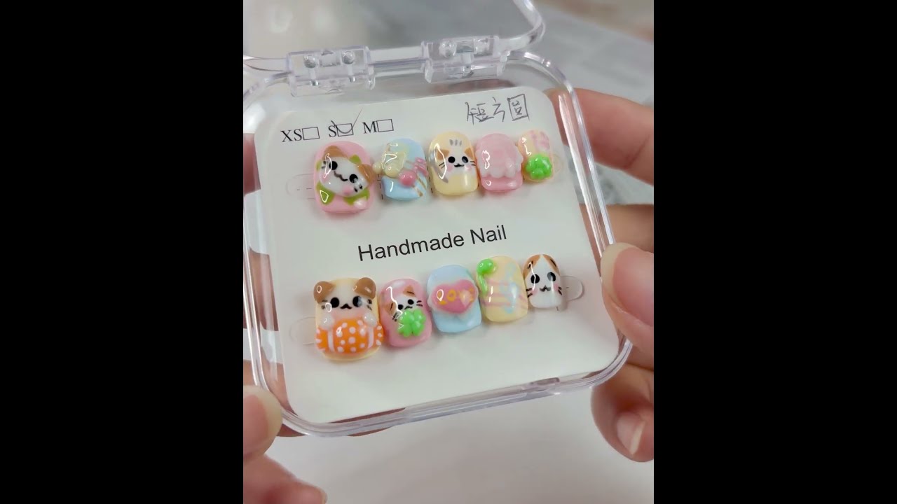 Healing Manicure That Changes Your Mood HandmadeManicure CutePetManicure SweetHealing