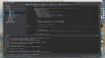 Java project Library Management : step 7 -  Book menu display