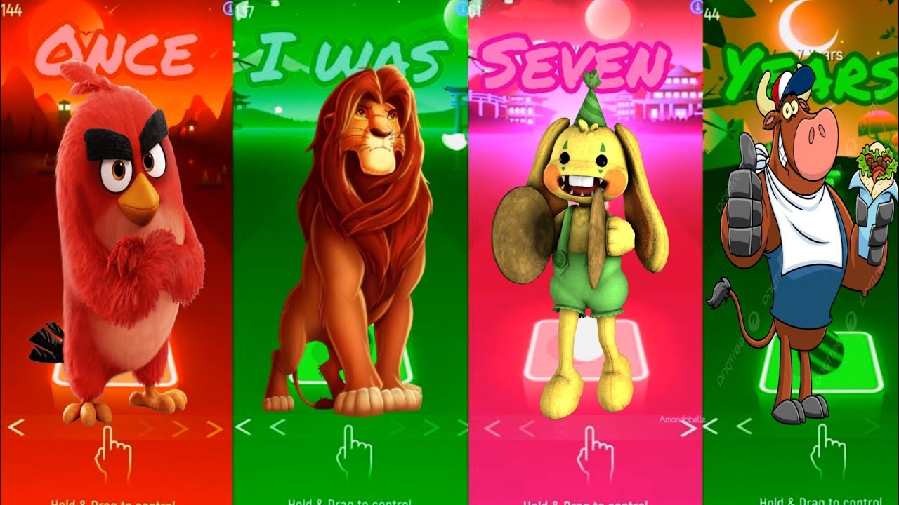 The Angry Birds🆚The Lion King🆚Among Us🆚Obunga❤️Who is best player??