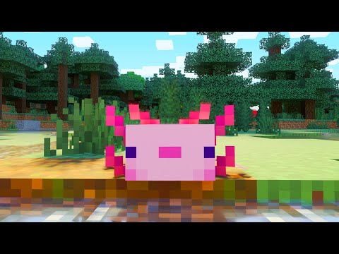👉 CÓMO TENER AJOLOTES (AXOLOTL) EN MINECRAFT PE 1.17 😍