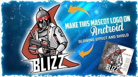 How to make mascot logo in android STEP BY STEP | BLIZZ GFX