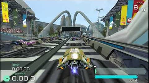 Wipeout Pulse [PPSSPP] Gameplay:#13.7 Phantom Grid 1 Tournament 2 - Phantom Class - Assegai Team