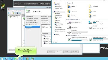 How to configure local system backup in Windows 2012 R2 Server