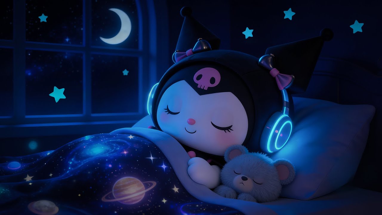 Kuromi Slows the Night 🌙 Cozy Sleep Music for Sweet Dreams