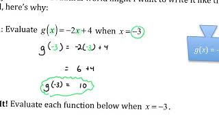 Algebra 1, 3-2: Linear Functions, Part 1