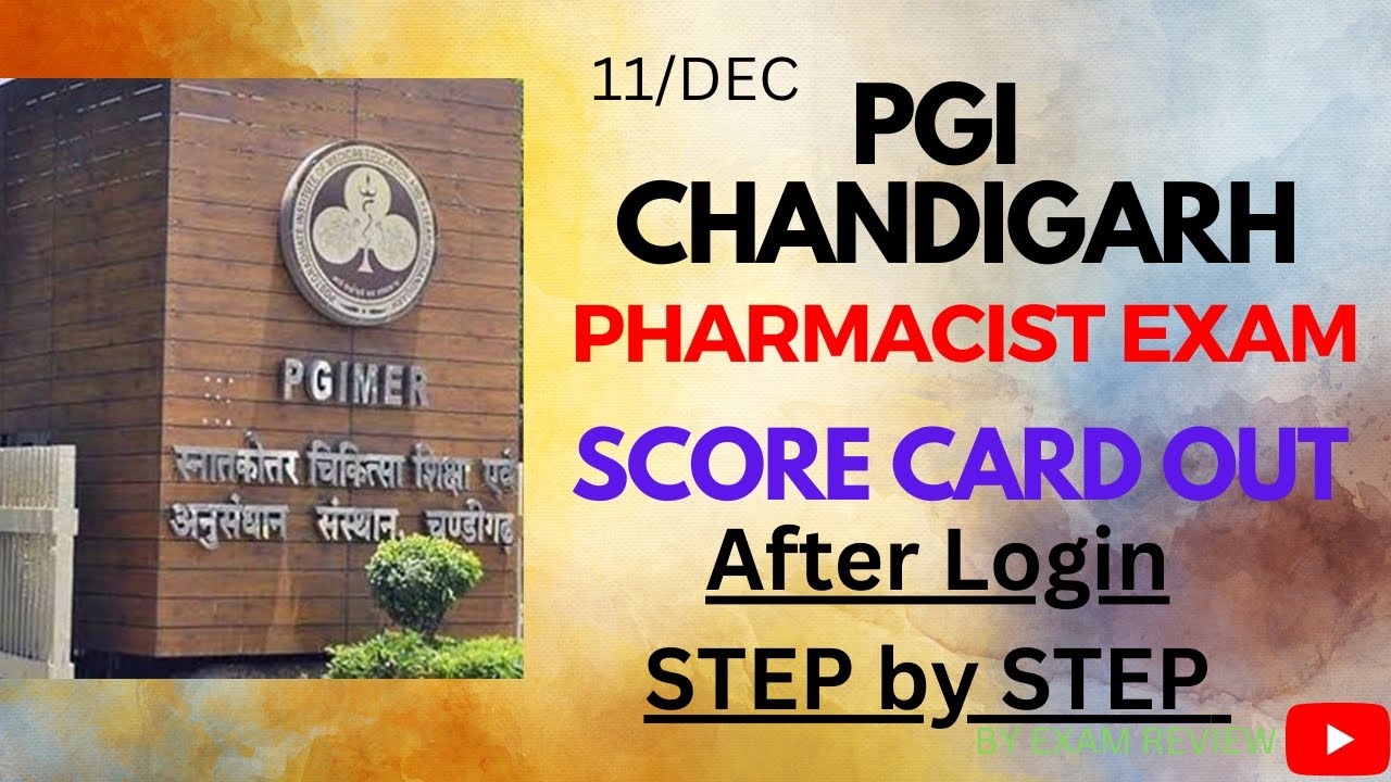 how-to-check-score-card-pgi-chandigarh-pharmacist-exam-stenographer