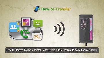 How to Restore Contacts,Photos,Videos from iCloud Backup to Sony Xperia X Phone Direclty