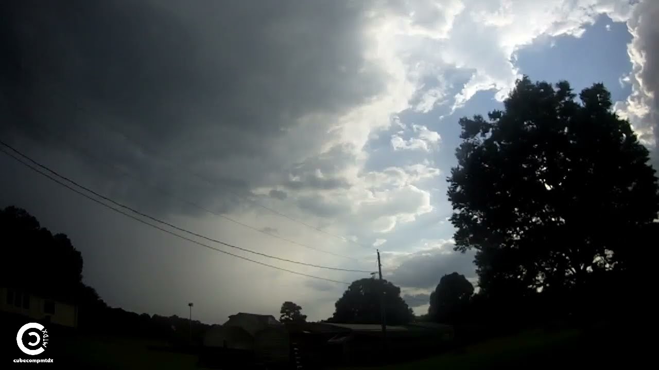 Nearby stationary thunderstorm - 6-29-2025 (StormCam #2)