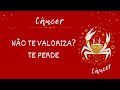 CÂNCER♋️NÃO TE VALORIZA? TE PERDE- SEGUNDA-FEIRA   #tarot #signos #cancer