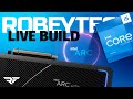 $1800 Showcase Intel Arc H5 Flow PC Build  - Giveaways + LIVE PC Build  (13600k / Arc A770 LE)