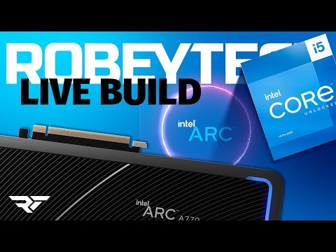 $1800 Showcase Intel Arc H5 Flow PC Build  - Giveaways + LIVE PC Build  (13600k / Arc A770 LE)