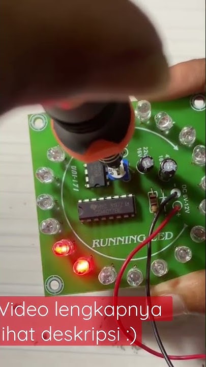 DIY membuat running led - YouTube