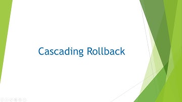 Cascading Rollback