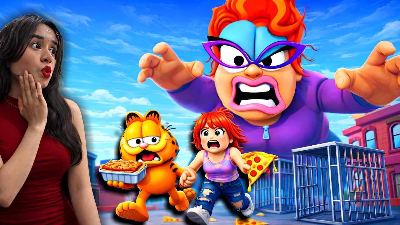 CAN WE ESCAPE THE CRAZY GRANNY CAT LADY ?🐱😱 ⁨