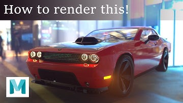 How to do a Realistic Render in Autodesk Maya | Arnold | Cinematic | Light