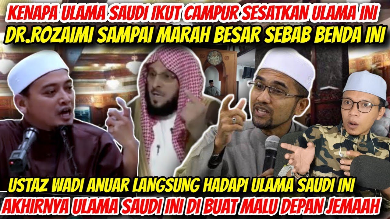 JEMAAH PUN TERKEJUT⁉️USTAZ WADI BUAT MALU ULAMA SAUDI INI DEPAN JEMAAH! DR.ROZAIMI MARAH TAK TERIMA