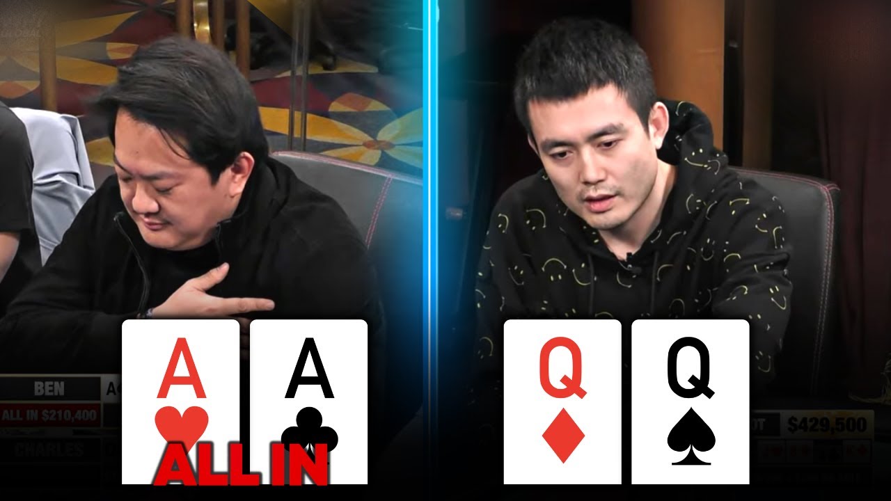 429,500 Pot With POCKET ACES Vs. POCKET QUEENS at Super High Stakes