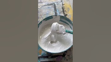 Perfect Texture paste consistency: molding paste mixed with acrylic paint 🎨 #texturedart