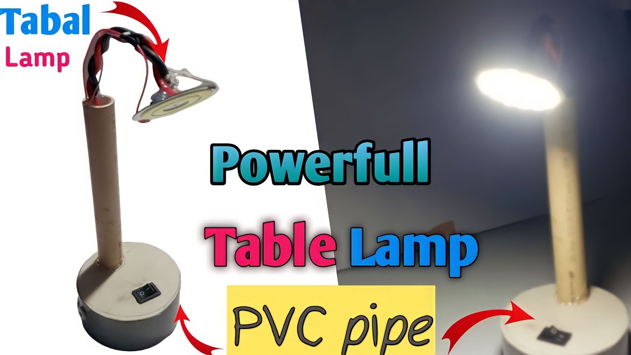 How To Make Table Lamp At Home | Homemade Table Lamp 