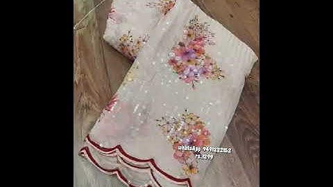 Digital print with georgette fabric