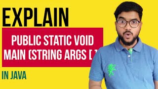 🔴 what is public static void main in java 