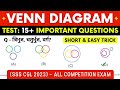 VENN DIAGRAM Reasoning Questions [Short &amp; Easy Tricks] | Venn Diagram (वेन आरेख) Quiz
