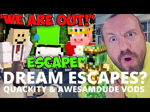 Technoblade GONE! Where is Dream!? Quackity & Awesamdude Dream SMP Streams! (FIRST REACTION!)