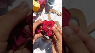 How to Make a Rose Petal Bookmark 🥀🔖 #diycrafts #tutorial #shorts