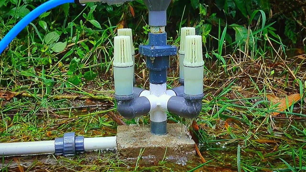 Pompa Hidram ° Desain Empat Klep Limbah °