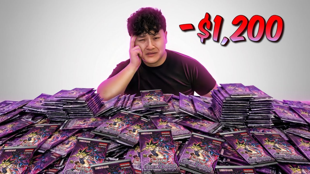 シュリンク付遊戯王CHAOS ORIGINS＋limit over rivals I Opened 288 Packs of Chaos Origins - YouTube