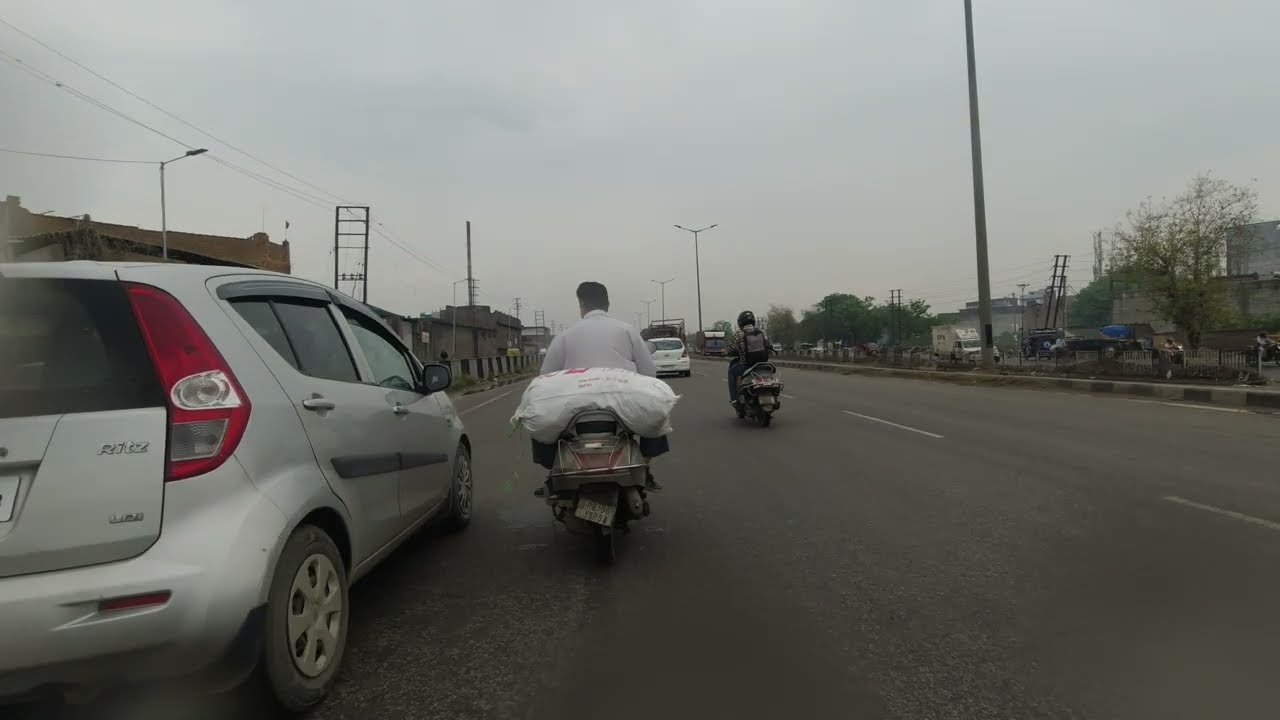 National highway NH1 Tajpur road Ludhiana dashcam video 