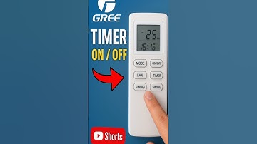 Gree AC remote timer Off/On | Gree AC remote timer setting #shorts #greeac